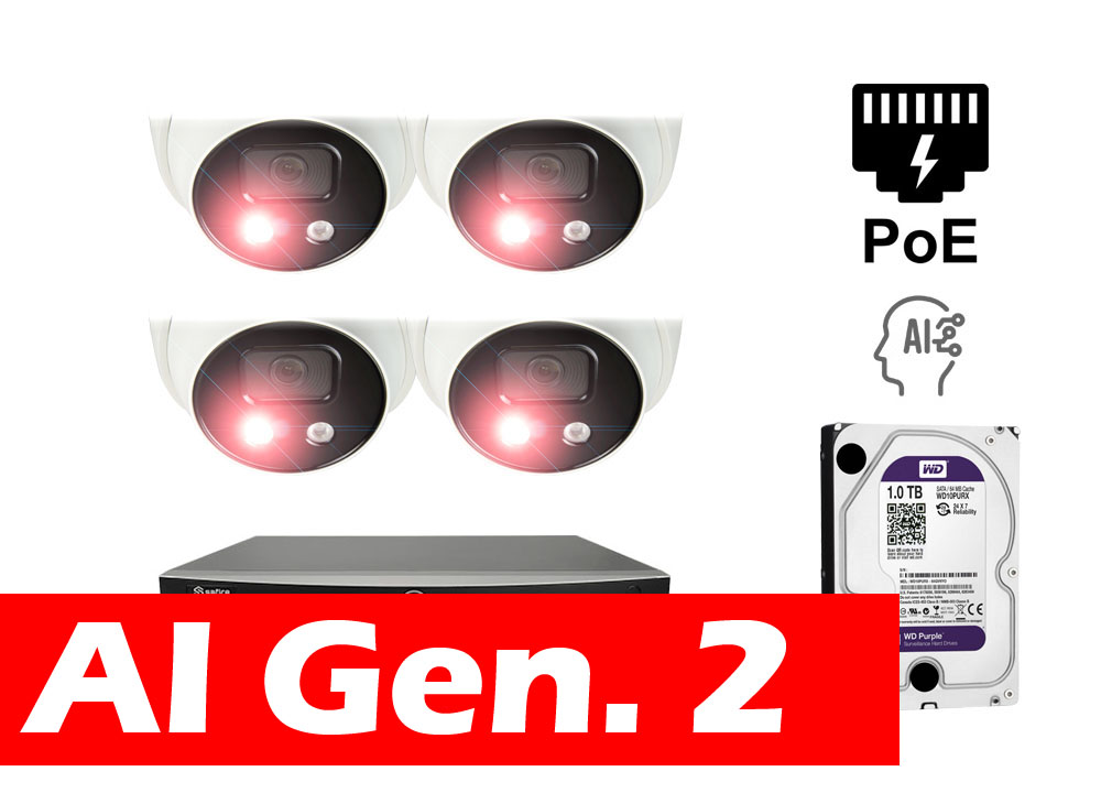 AI Generation 2 Overvågningskamera