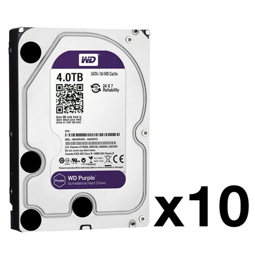 HDD-4TB-Pack10 - Confezione da 10 Western Digital® Purple ...