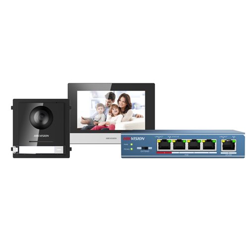 DS-KIS602 - Kit intercom video Plug & Play IP. ...