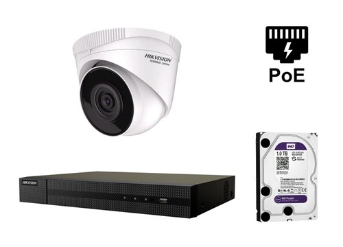 Telecamera IP Hikvision da 4 Megapixel - KIT1-HWI-T241H