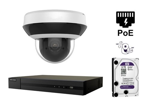 Telecamera IP motorizzata da 2 MP - KIT1-HWP-N2204IH-DE3