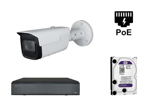 Telecamera IP Starlight 4K - KIT1-XS-IPCV830SAW-8-EPOE