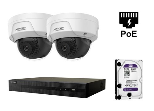 Telecamera IP Hikvision da 4 Megapixel - KIT2-HWI-D141H