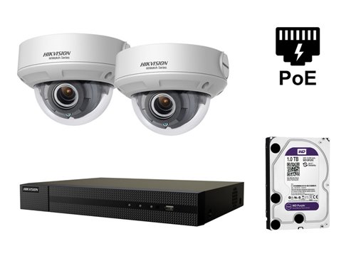 Telecamera IP HIKVISION da 4 Megapixel - KIT2-HWI-D640H-Z