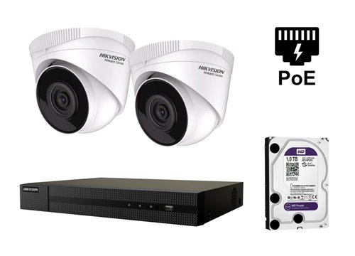 Telecamera IP Hikvision da 4 Megapixel - KIT2-HWI-T241H