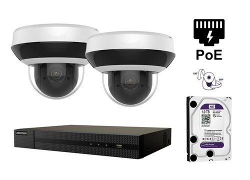 Telecamera IP motorizzata da 2 MP - KIT2-HWP-N2204IH-DE3