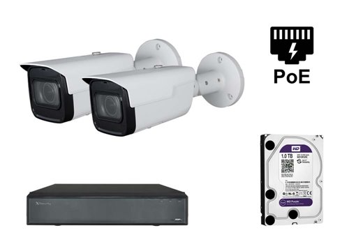 Telecamera IP Starlight 2M - KIT2-XS-IPCV830SAW-2-EPOE