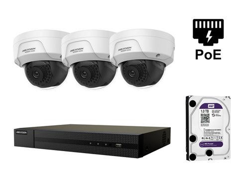 Telecamera IP Hikvision da 4 Megapixel - KIT3-HWI-D141H
