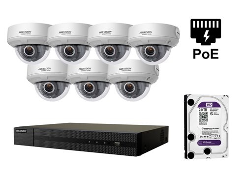 Telecamera IP HIKVISION da 4 Megapixel - KIT7-HWI-D640H-Z