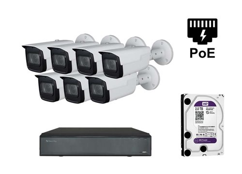 Telecamera IP Starlight 2M - KIT7-XS-IPCV830SAW-2-EPOE