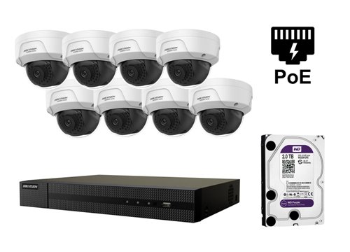 Telecamera IP Hikvision da 4 Megapixel - KIT8-HWI-D141H