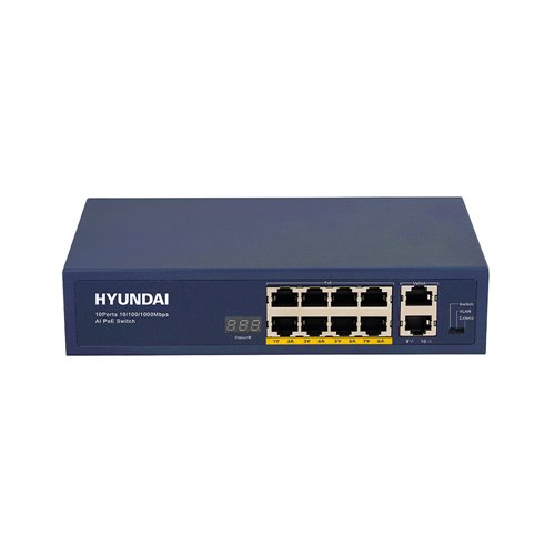 HYU-400N - 8 PORTA 10/100 / 1000m Poe Unmangea ...