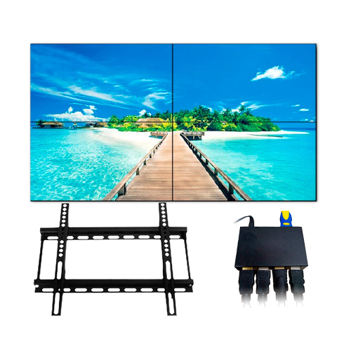 Kit videowall completo - KIT-VIDEOWALL55-2X2-WALL