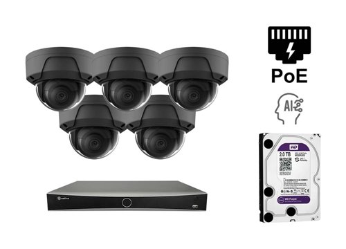 Telecamera IP Safire 2 Megapixel - KIT5-SF-IPD835HG-2E