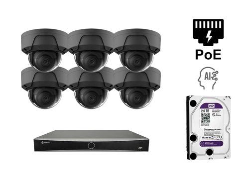 Telecamera IP Safire 2 Megapixel - KIT6-SF-IPD835HG-2E