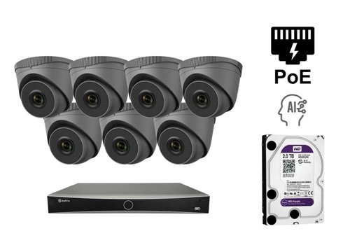 Telecamera IP Dome da 4 Megapixel - KIT7-SF-IPDM943WHG-4