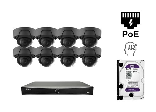 Telecamera IP Safire 2 Megapixel - KIT8-SF-IPD835HG-2E