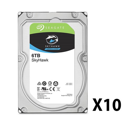Sev-0003908a - confezione da 10 dischi rigidi Seagate®. 6t ...
