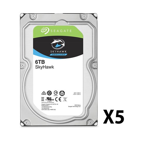 Sev-0003908p - confezione da 5 dischi rigidi Seagate®. 6tb ...