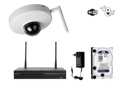Telecamera IP panoramica e inclinabile - KIT1-XS-IPPT050SW-2W