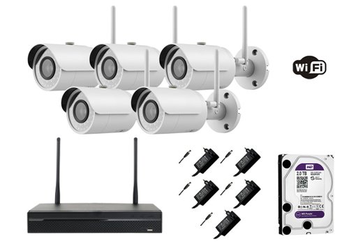 Telecamera IP da 2 Megapixel ECO Range - KIT5-XS-IPCV026H-2EW