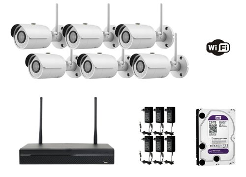 Telecamera IP da 2 Megapixel ECO Range - KIT6-XS-IPCV026H-2EW