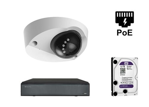 Telecamera IP Starlight da 2 Megapixel - KIT1-XS-IPDM909SAW-2