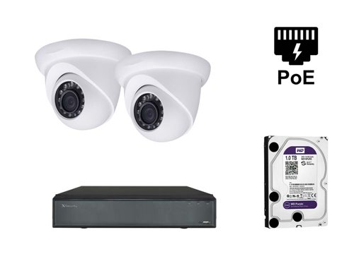 Telecamera IP X-Security da 5 MP - KIT2-XS-IPDM741WH-5