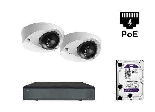 Telecamera IP Starlight da 2 Megapixel - KIT2-XS-IPDM909SAW-2