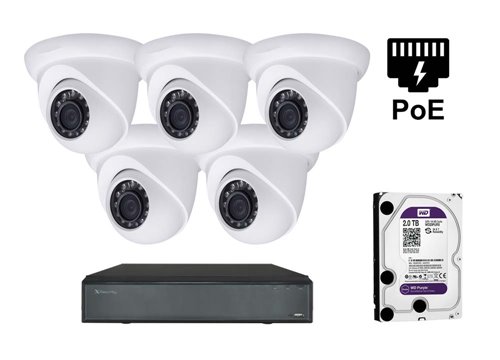 Telecamera IP X-Security da 5 MP - KIT5-XS-IPDM741WH-5