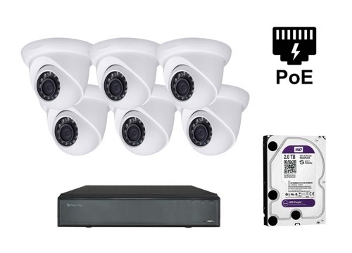 Telecamera IP X-Security da 5 MP - KIT6-XS-IPDM741WH-5