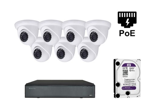 Telecamera IP X-Security da 5 MP - KIT7-XS-IPDM741WH-5