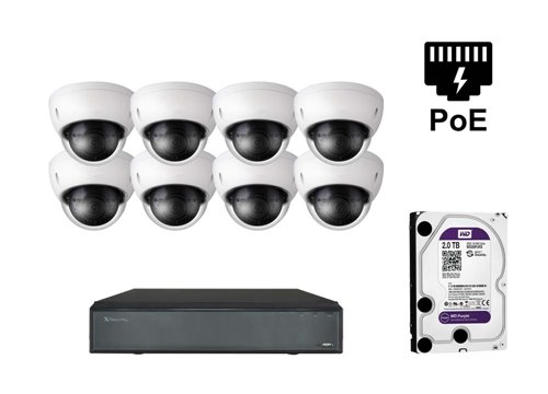 Telecamera IP da 4 Megapixel - KIT8-XS-IPDM843W-4